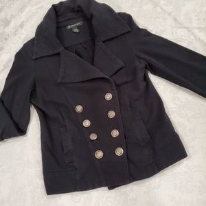 Military style sweatshirt blazer